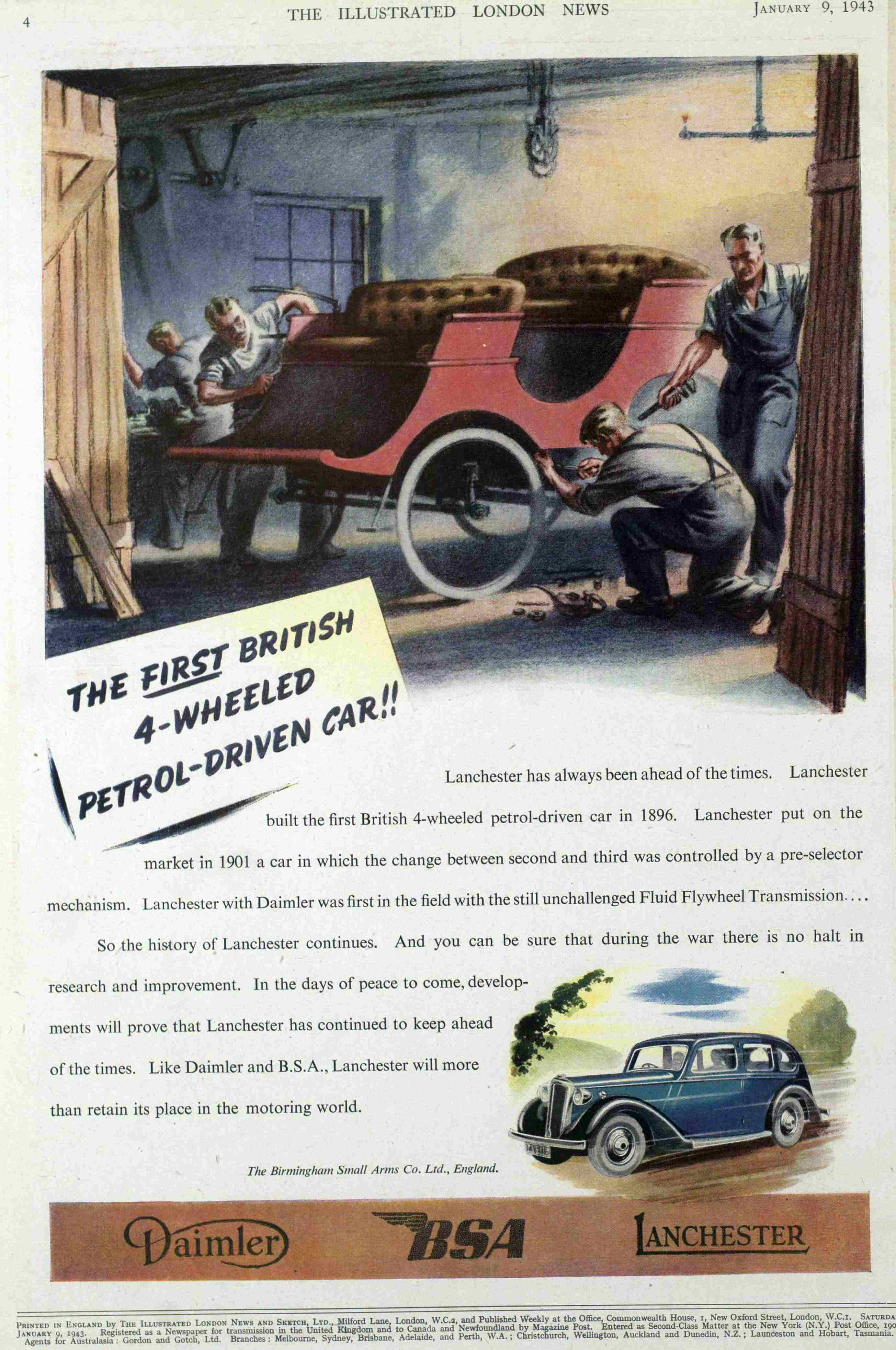 1943 Lanchester car